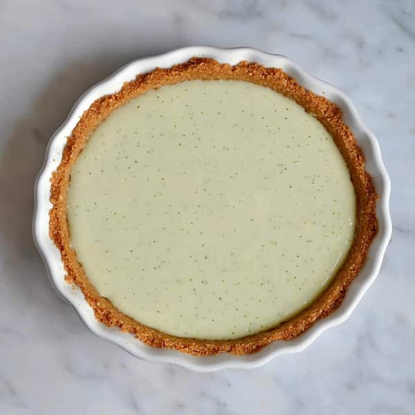 key lime pie crust almost ready