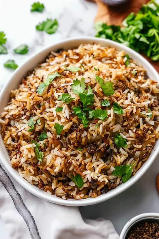 easy mujadara recipe