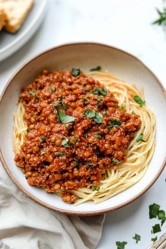 lentil bolognese